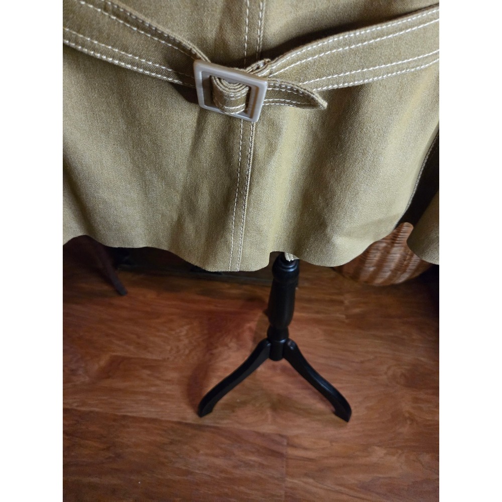 Vtg Kasper Woman Khaki Tan Contrast Stitch Blazer Jacket Plus Size 24W Tailored - Picture 10 of 15